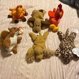 6 1993 beanie babies 3 with tags